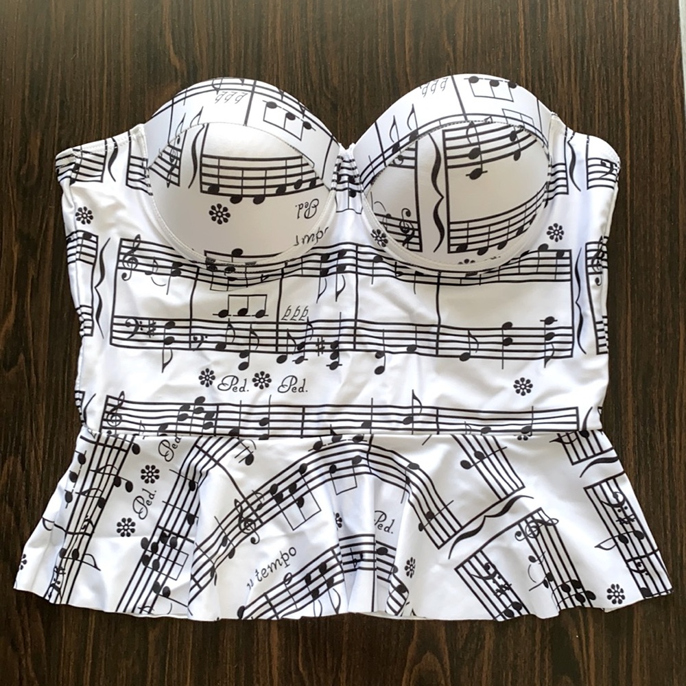Unknown brand musical swimsuit top